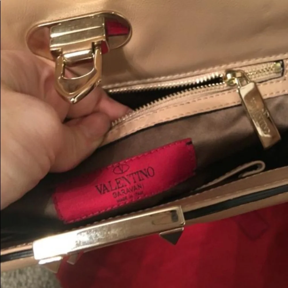 - Valentino Leather Rockstud lambskin